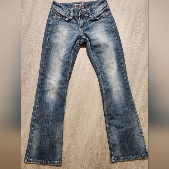 Wrangler Bootcut Denim Jeans , Size 1/2 - Picture 3 of 5